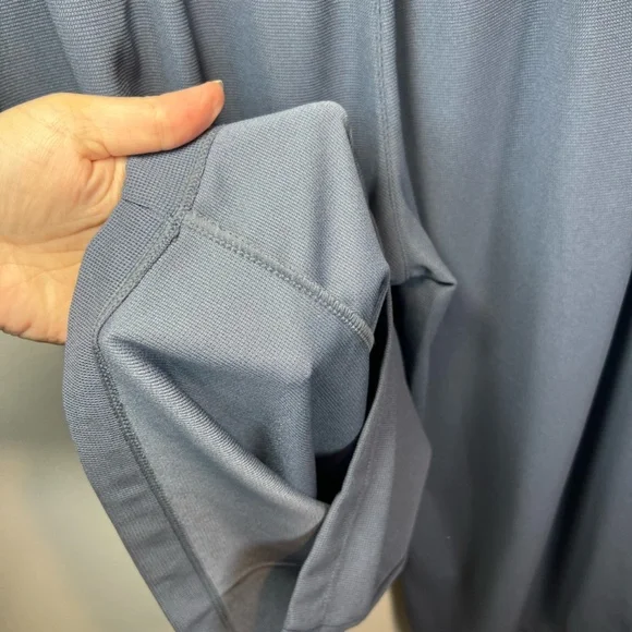 Halara Flex High Waist Pocket Wide Leg Waffle Work Pants Blue Gray NEW XL Petite - Picture 14 of 14